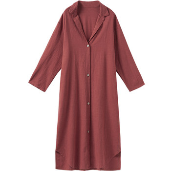Ramie windbreaker coat ສໍາລັບແມ່ຍິງພາກຮຽນ spring ແລະດູໃບໄມ້ລົ່ນ 2024 ໃຫມ່ວ່າງ retro breathable ເສື້ອກັນແດດປ້ອງກັນແດດກ້າວຫນ້າທາງດ້ານ drape temperament coat