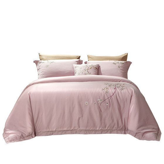 Fuanna 60 long velvet cotton bed full cotton four-piece set pure cotton quilt cover bed single double Chinese style embroidery set
Fuanna 60 long velvet cotton bed full cotton four-piece set pure cotton quilt cover bed single double Chinese style embroidery set