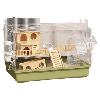 Hamster cage acrylic golden ຫມີໂປ່ງໃສເຮືອນພິເສດລາຄາຖືກຂະຫນາດໃຫຍ່ພິເສດ villa ຟຸ່ມເຟືອຍສະຫນອງຮັງ