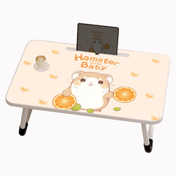 Cartoon bed small table foldable bedroom sitting on the ground mobile small table board children's bed for eating and writing table bedroom dormitory artifact heightening balcony bay window small table for studying on the kang WZ