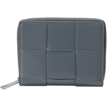(Self-operated) Second-hand 99 new unused Bottega Veneta mens woven short wallet wallet 649596 VBWD2