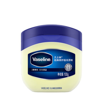 Vaseline classic repair crystal jelly moisturizing and nourishing to improve dry and cracked heels solid original ຢາຂີ້ເຜິ້ງຮ້ານ flagship ຢ່າງເປັນທາງການ