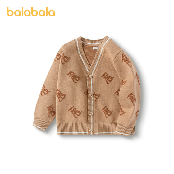 Balabala children's clothing and children's sweater 2025 new men's jacquard sweater fashionable cardigan
Balabala children's clothing and children's sweater 2025 new men's jacquard sweater fashionable cardigan