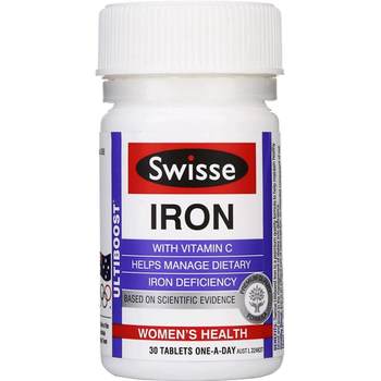 Swisse Iron Supplement Tablets ພະຍາດເລືອດຈາງ Replenishing Qi ແລະເລືອດ ແມ່ຍິງຖືພາໃຫ້ນົມລູກ ໂພຊະນາການ ວິຕາມິນ C ວິຕາມິນ B6 ແມ່ຍິງໄວກາງຄົນ ແລະຜູ້ສູງອາຍຸ