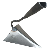 German quality manganese steel triangular ditching hoe ridge furrowing fertilizing tip hoe white steel pulling hoe sweet potato eagle beak tip pick