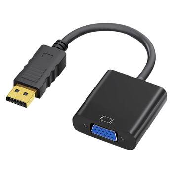 dp to vga adapter interface converter computer monitor cable notebook graphics card adapter cable cable displayport host vja female projector male monitor HD transfer