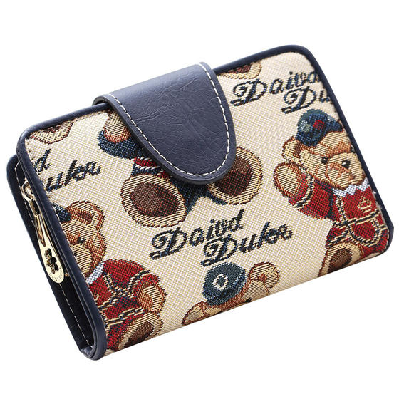 Wallet Women's 2025 New Wallet Women's Short Cute Cartoon Bear Wallet Multiple Card Student Coin Wallet Women Wallet Women's 2025 New Wallet Women's Short Cute Cartoon Bear Wallet Multiple Card Student Coin Wallet Women