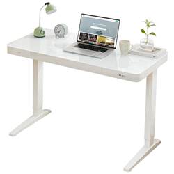 KOble Smart Electric Lift Computer Table Workbencies Skin -to -glass office desk with drawers with drawers to learn tables