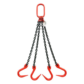 lifting chain sling steel pipe hook large open single and double hook hook spreader hook crane ລະບົບຕ່ອງໂສ້ຍົກພິເສດ