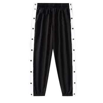 American High Street Basketball Breasted Pants Men's Summer Full Button Off Kobe Bryant Children's Sports Pants Thin Training Clothes