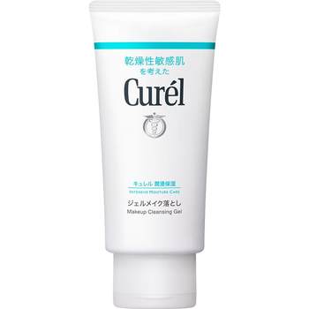 Curel Curel Moisturizing Makeup Remover Gel 130g ສົດຊື່ນແລະອ່ອນໂຍນສໍາລັບແມ່ຍິງທີ່ມີຜິວຫນັງທີ່ລະອຽດອ່ອນ