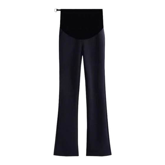 Pregnant women's slim suit pants nine-point summer spring and autumn 2025 new style non-stretched belly wear small belly support pants Pregnant women's slim suit pants nine-point summer spring and autumn 2025 new style non-stretched belly wear small belly support pants