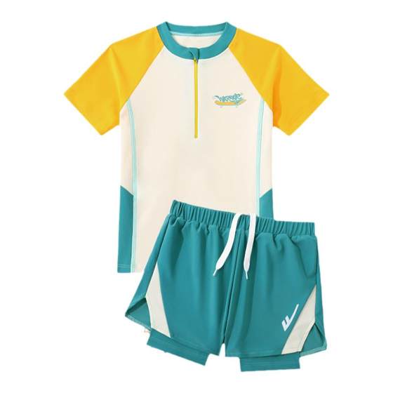 Huili children's swimsuit boys' mid-large children's 2025 new summer boy split swimsuit swimsuit swimsuit swimsuit swimsuit set Huili children's swimsuit boys' mid-large children's 2025 new summer boy split swimsuit swimsuit swimsuit swimsuit swimsuit set