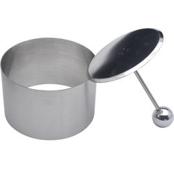 Stainless steel round cold dish shape mold hotel chef plate cold dish love square kitchen gadget shaping