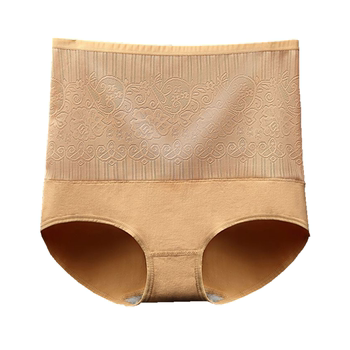 Fat MM underwear women's pure cotton antibacterial seamless mother's high waist plus fat plus size 100% ຊຸດຄວບຄຸມທ້ອງນ້ອຍ