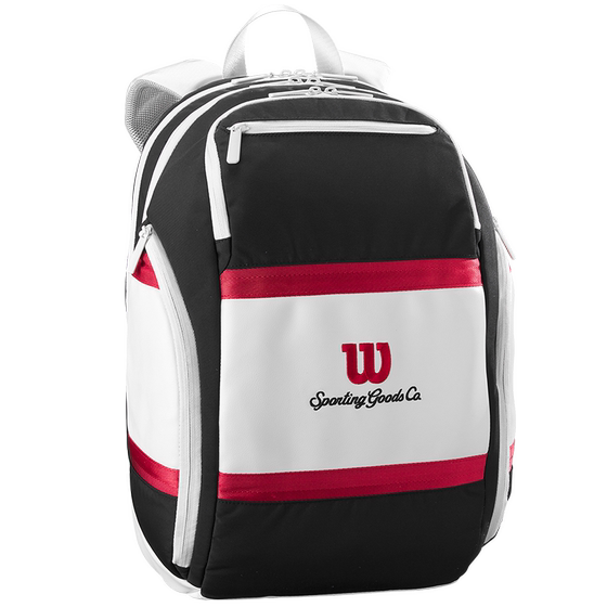 Wilson official COURAGE series tennis bag backpack red white black contrasting tennis bag
Wilson official COURAGE series tennis bag backpack red white black contrasting tennis bag