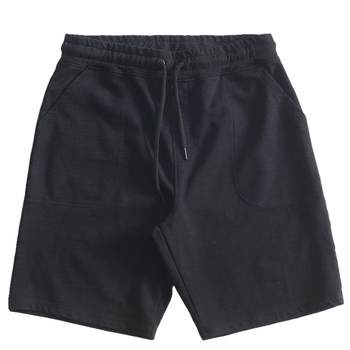 ຍີ່ປຸ່ນ summer terry ງ່າຍດາຍວ່າງກິລາກິລາບາດເຈັບແລະຫ້າຈຸດ pants ສັ້ນຜູ້ຊາຍສີແຂງ pants ຝ້າຍຫາດຊາຍ