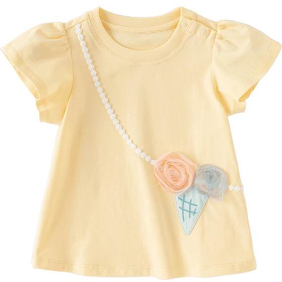 David Bella girls' cotton short-sleeved T-shirt summer children's base shirt baby puff sleeve top
David Bella girls' cotton short-sleeved T-shirt summer children's base shirt baby puff sleeve top
