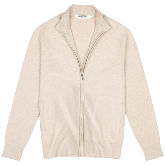 FULL MONTY Oatmeal Men's Stand Collar Knitted Sweater Zipper Casual Cardigan Cashmere Blended Sweater Jacket
FULL MONTY Oatmeal Men's Stand Collar Knitted Sweater Zipper Casual Cardigan Cashmere Blended Sweater Jacket