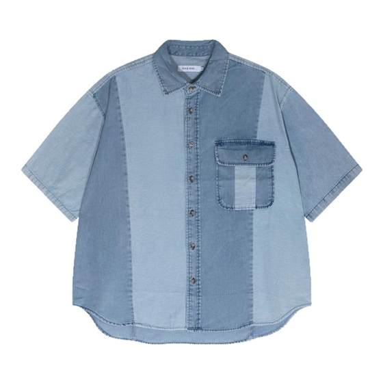 niko and ...Shirt 2025 summer new color block simple Japanese men denim shirt 325465
niko and ...Shirt 2025 summer new color block simple Japanese men denim shirt 325465