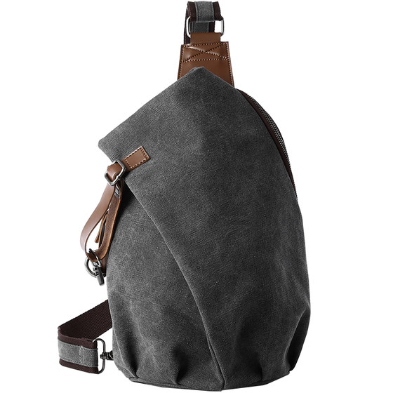 New Japanese chest bag men's bag Student small back bag retro canvas shoulder bag casual mesengers oblique shoulder bag New Japanese chest bag men's bag Student small back bag retro canvas shoulder bag casual mesengers oblique shoulder bag
