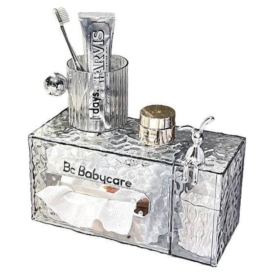 Washing towel storage box wall-mounted punch-free storage rack light luxury bathroom tissue box toilet bathroom paper box
Washing towel storage box wall-mounted punch-free storage rack light luxury bathroom tissue box toilet bathroom paper box