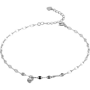 Jinmei'ao S925 sterling silver anklet for women sexy 2024 new fashion high-end high-end value ankle silver anklet