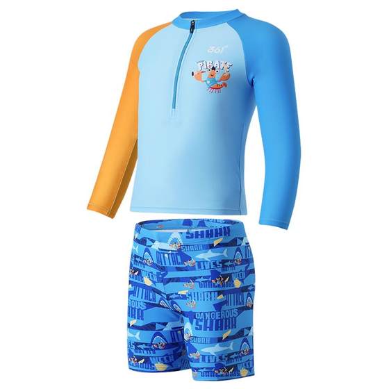 361 Children's swimsuit boys long -sleeved split split summer sunscreen mid -children baby swimsuit professional quick -drying training 361 Children's swimsuit boys long -sleeved split split summer sunscreen mid -children baby swimsuit professional quick -drying training