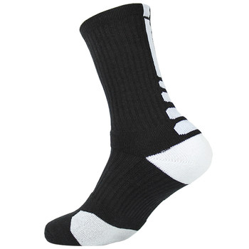 Elite mid-calf socks ຖົງຕີນບ້ວງມືອາຊີບຂອງຜູ້ຊາຍແລະແມ່ຍິງຂອງແມ່ຍິງເປັນທໍ່ສູງ, ຫນາຫນາແຫນ້ນ sweat-absorbent ຜ້າຂົນຫນູລຸ່ມຂອງເດັກນ້ອຍແລ່ນກິລາ socks ທໍ່ຍາວ