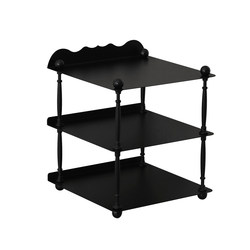 Medieval three-layer storage rack Iron multi-layer storage rack Office desktop large-capacity storage rack A4 file rack