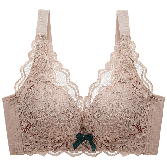 Underwear Women No Steel Circle Small Breast Thick Modeling Adjusting Positive Milk Comfortable Bra and Suggaining Sexy Lace Gathering Drain Underwear Women No Steel Circle Small Breast Thick Modeling Adjusting Positive Milk Comfortable Bra and Suggaining Sexy Lace Gathering Drain