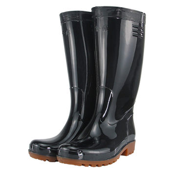 Golden Oak Rain boots for men, waterproof, non-slip, tendon sole, high-top water shoes, fishing and transplanting water boots, chef breeding aquatic rain boots