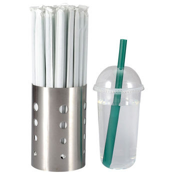 Medium thick straw tip disposable straw independent paper packaging 700ml injection molded pearl milk tea juice plastic