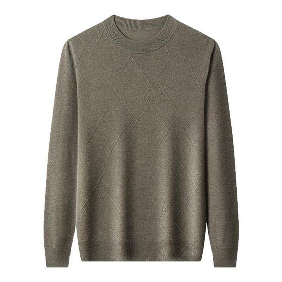 Hengyuanxiang high-end cashmere sweater in autumn and winter warm men's knitted base shirt 100 cashmere clothes sweater in winter
Hengyuanxiang high-end cashmere sweater in autumn and winter warm men's knitted base shirt 100 cashmere clothes sweater in winter