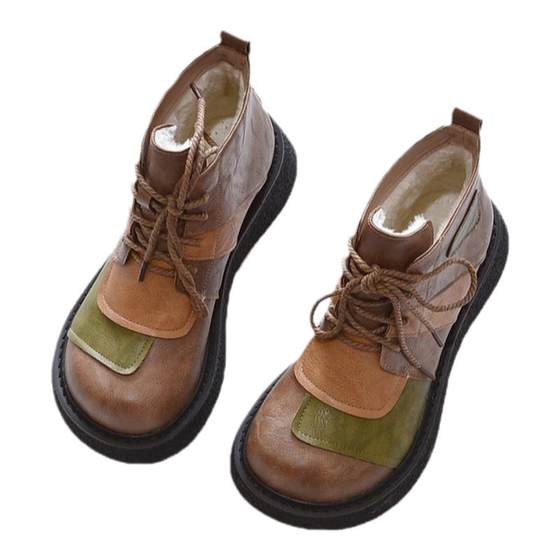 Free shipping 2025 new foreign trade spring and autumn flat heel short boots single boots Martin boots thick sole shoes short fashion boots women's boots Free shipping 2025 new foreign trade spring and autumn flat heel short boots single boots Martin boots thick sole shoes short fashion boots women's boots