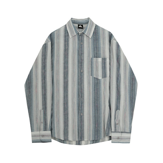MRCYC lazy style striped casual shirt men's autumn loose lapel jacket Korean trendy long-sleeved shirt
MRCYC lazy style striped casual shirt men's autumn loose lapel jacket Korean trendy long-sleeved shirt