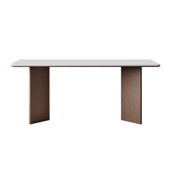 Wasabi imported rock slab dining table full support rectangular rock walnut color light luxury high-end Nordic solid wood dining table
Wasabi imported rock slab dining table full support rectangular rock walnut color light luxury high-end Nordic solid wood dining table