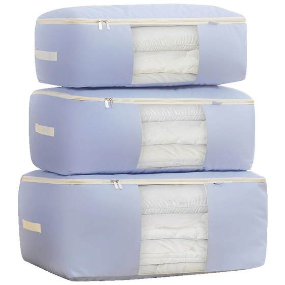 Clothing storage bag dust -proof moisture -proof quilted home transparent travel bag Oxford cloth clothing organizes bag Clothing storage bag dust -proof moisture -proof quilted home transparent travel bag Oxford cloth clothing organizes bag