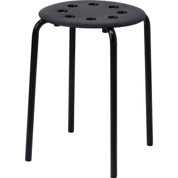 IKEA IKEA ເກົ້າອີ້ Marius stackable stool ພາດສະຕິກຫນາໃນຄົວເຮືອນງ່າຍດາຍ wabi-sabi ເກົ້າອີ້ dining round stool