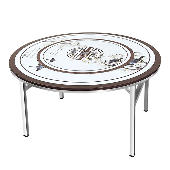 Folding dining table round table household 10 people stainless steel table with turntable portable small apartment rental dining table
Folding dining table round table household 10 people stainless steel table with turntable portable small apartment rental dining table