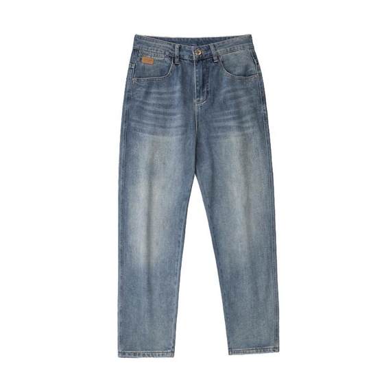 Snowflake muscular stone grinding jeans men's spring and summer straight loose small feet conical men's pants blue casual pants men's
Snowflake muscular stone grinding jeans men's spring and summer straight loose small feet conical men's pants blue casual pants men's