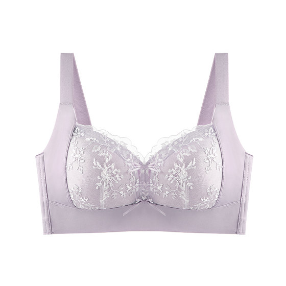 Mengbati latex large breasts look small without steel rings underwear for women anti-sagging thin style breasts adjustable large size bra Mengbati latex large breasts look small without steel rings underwear for women anti-sagging thin style breasts adjustable large size bra