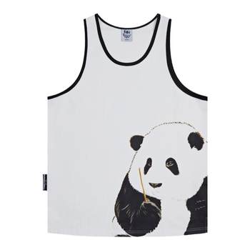 TOMATOPAPA ເສື້ອຢືດລະດູຮ້ອນແບບ trendy cotton panda print Fitness sleeveless breathable sweat-absorbent vest sports top