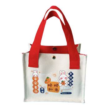 ກະເປົາຖືຂອງແມ່ຍິງ ກະເປົາຖື Canvas Versatile Lunch Bags Small Bags Handbags Canvas Bags Custom Printed Logo