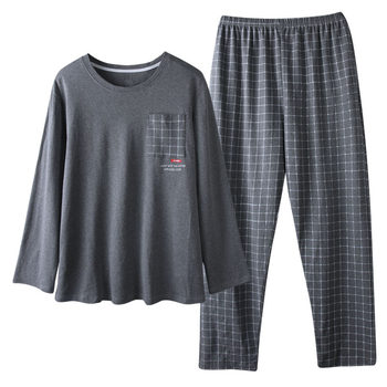 Pyjamas ຜູ້ຊາຍພາກຮຽນ spring ແລະດູໃບໄມ້ລົ່ນຝ້າຍບໍລິສຸດແຂນຍາວດູໃບໄມ້ລົ່ນດູໃບໄມ້ລົ່ນແລະລະດູຫນາວຝ້າຍບໍລິສຸດຜູ້ຊາຍດູໃບໄມ້ລົ່ນດູໃບໄມ້ລົ່ນຂະຫນາດໃຫຍ່ຂະຫນາດຜູ້ຊາຍດູໃບໄມ້ລົ່ນເຮືອນຊຸດ