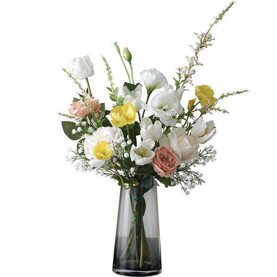 Nordic small fresh rose simulated bouquet with bouquets of flowers and fake flowers taking photos props dining table decoration floral ornaments
Nordic small fresh rose simulated bouquet with bouquets of flowers and fake flowers taking photos props dining table decoration floral ornaments