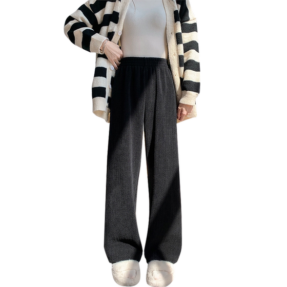 Maternity pants for spring, autumn and winter, knitted wide-leg pants for autumn and winter, large size plus velvet thickened straight trousers for winter
Maternity pants for spring, autumn and winter, knitted wide-leg pants for autumn and winter, large size plus velvet thickened straight trousers for winter