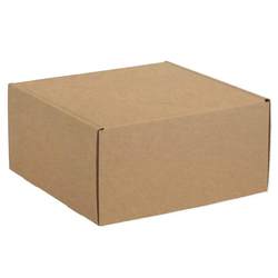 Square airplane box, corrugated size rectangular carton, round flat kraft leather packaging box, express delivery box