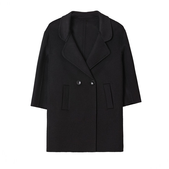 Black slim short double -sided cashmere woolen coat female in autumn and winter small woolen coat 2024 new model
Black slim short double -sided cashmere woolen coat female in autumn and winter small woolen coat 2024 new model