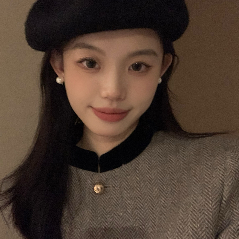 天然珍珠耳钉高级感2023新款洋气小众设计耳饰女耳环蚊香盘耳夹
